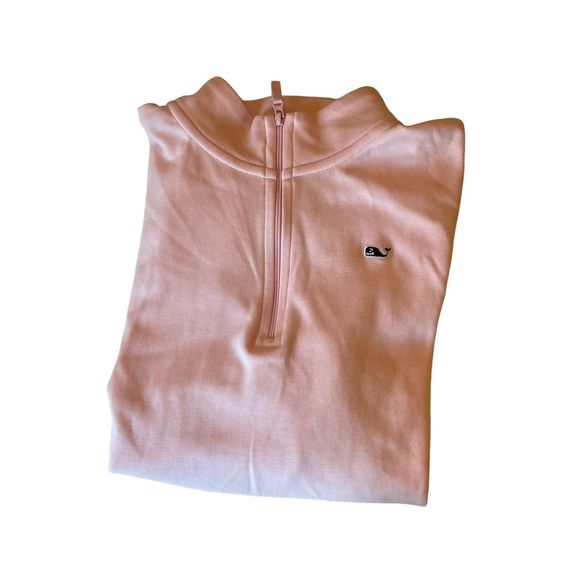 EUC Vineyard Vines Girls Light Pink Pullover - Size Large, 1/4 Zip, Blue Whale L - Picture 4 of 8